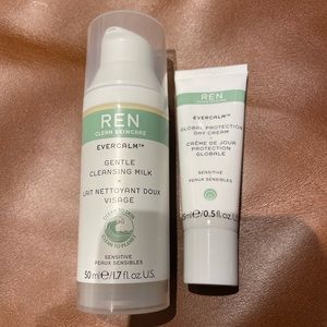 NEW REN skincare Evercalm cleanser and moisturizer